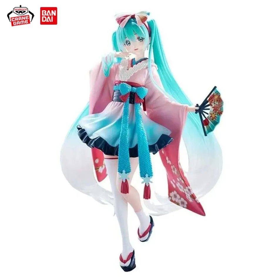 Hatsune Miku Desktop Cute Action Figure 18cm Neko T-Shirt Ver. Anime Figurine Kawaii Girl Model Toy Gift