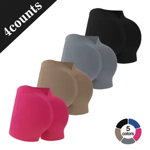 Hijesse Solid Color Butt Lifting Gym Shorts | Seamless High Waist Yoga Shorts for Workout Running | Breathable Athletic Shorts for Women