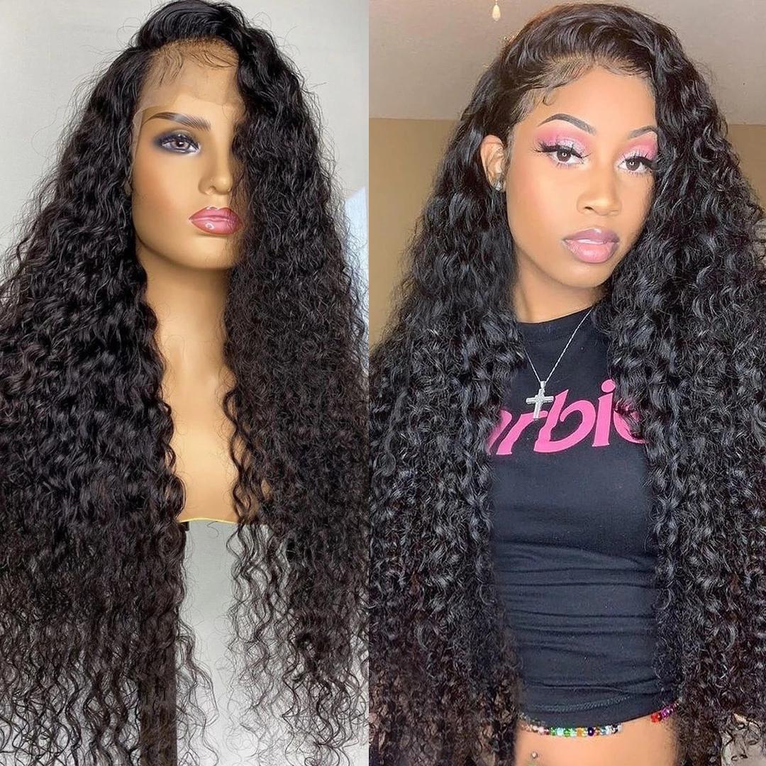 Kinky Curly Wig 13x4 Lace Frontal Wig Human Hair  HD Transparent 180% Density Kinky Curly Hd Lace Front Wig For Women SpringStatements