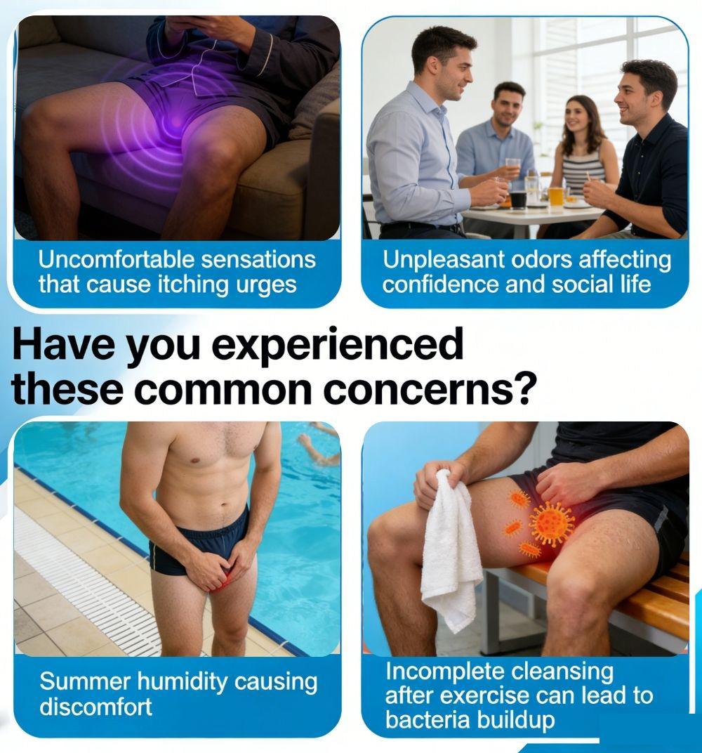 Sumifun Men's Private Cleaning and Care Ointment Anti-itch & Antibacterial 20g Safe for Sensitive Parts Moisturizing Cleanser