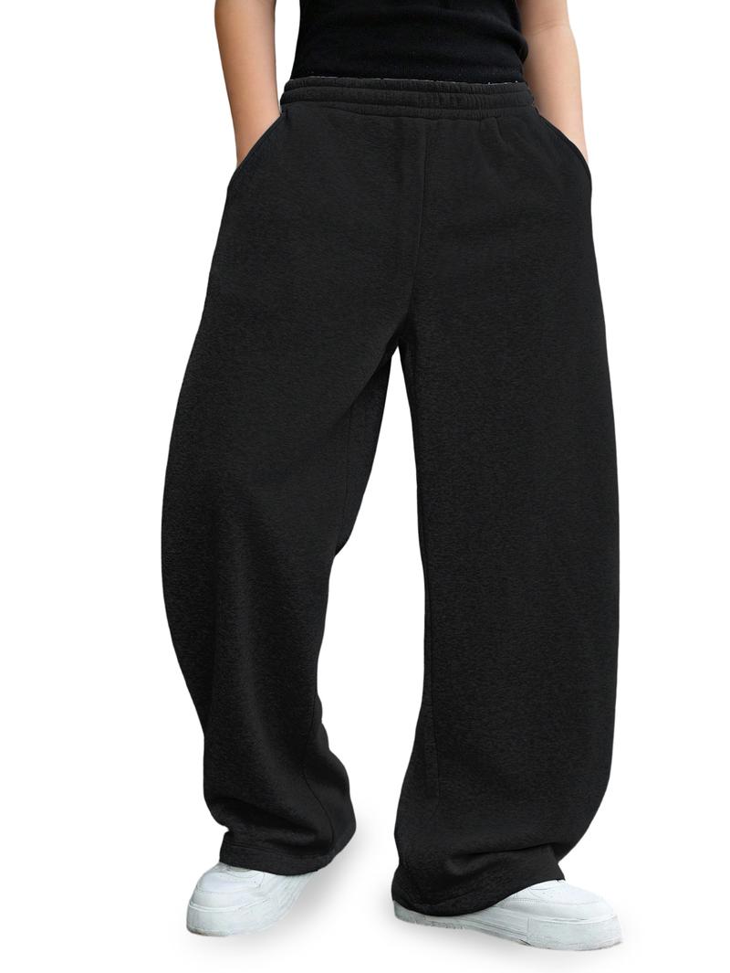 Teens Sweatpants Fleece Pants Versatile Comfortable Minimalist Commuter Everyday Outdoor Simple For Boys Girls Kids Size 8-16 Y KB2786