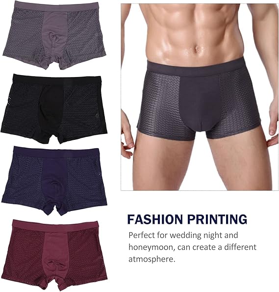 Breathable mesh ice mesh underwear men's boxer briefs fashionable men's underpants Menswear Lingerie Outdoorfun Fathersdaygift Athletic