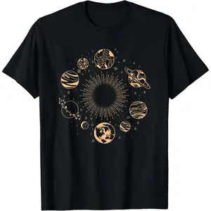 Solar System Planets Space Science Galaxy Astronomy Universe T-Shirt Graphic tees