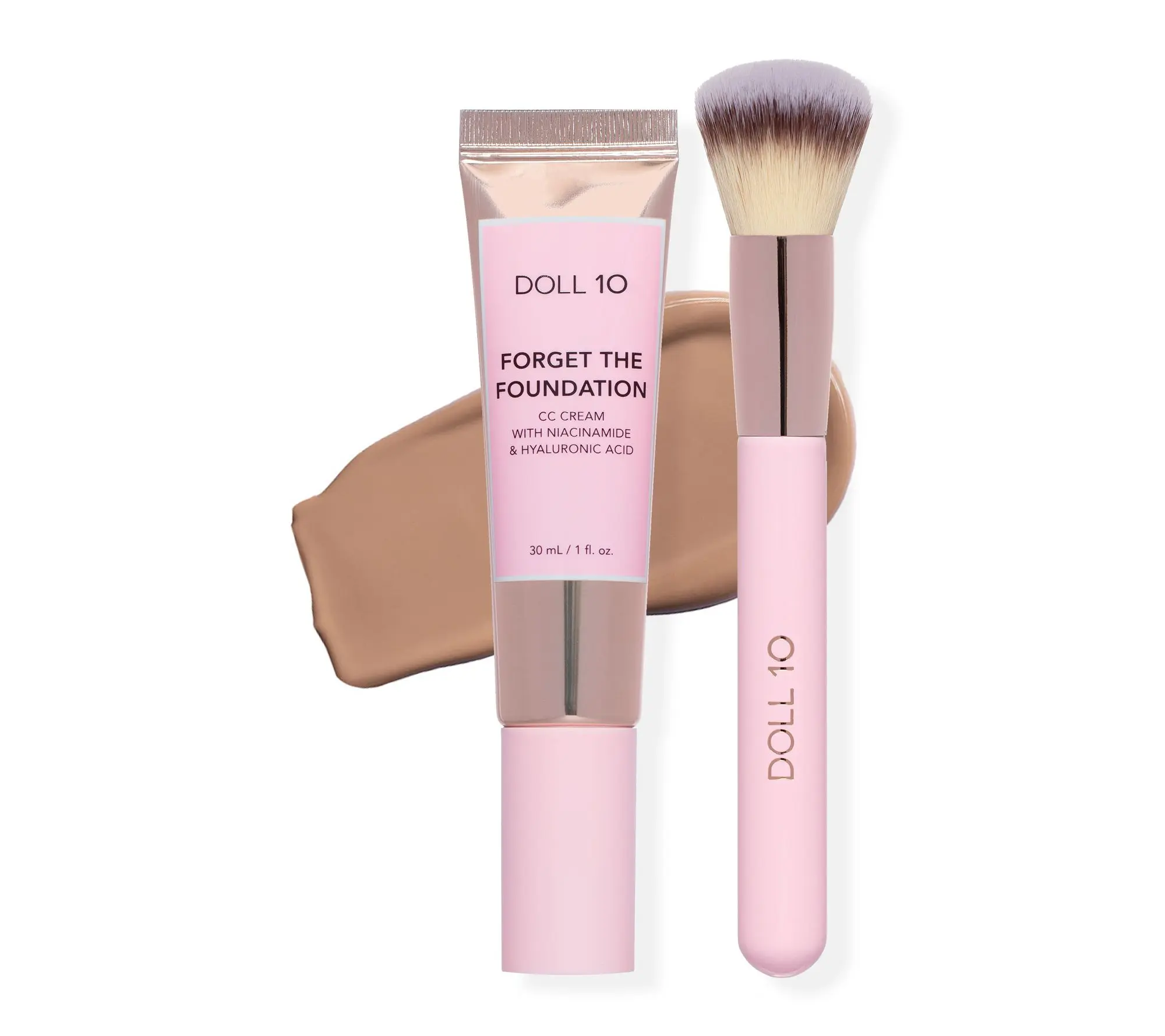 Doll 10 Skinplicity Color Adaptive CC Cream w/ Brush