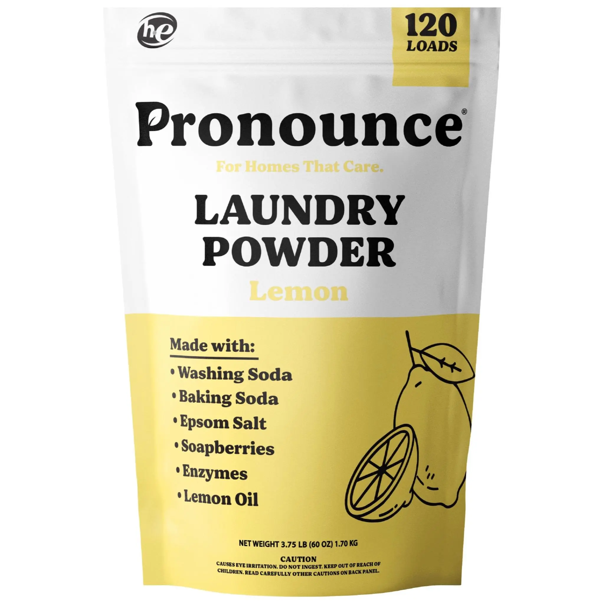 Lemon Laundry Powder 120 Loads