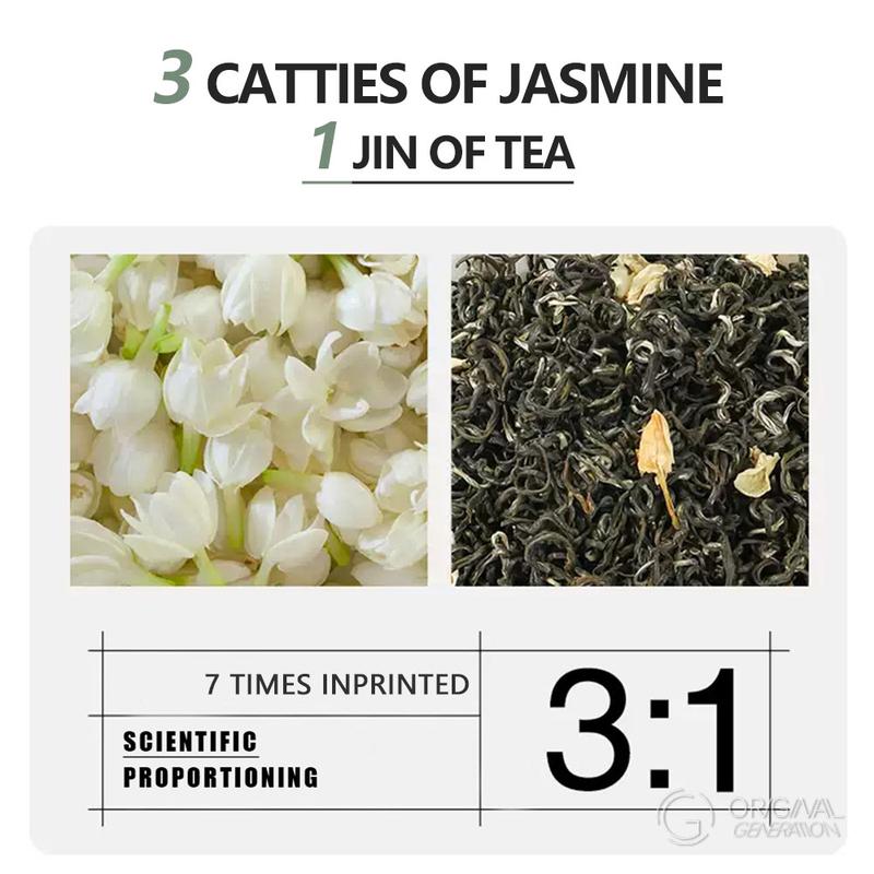 Jasmine In The Snow Jasmine Tea 75g 2.5g×48pack Fresh Green Tea And Summer Jamine Individual Package Imprinted 7 Times With Green Tea