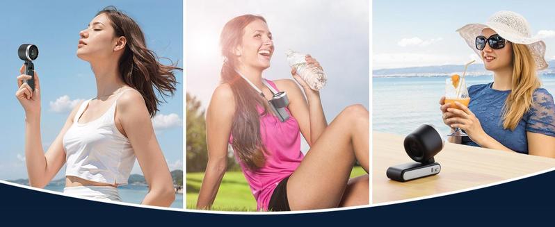 Portable Handheld High Speed Fan, 5-speed Airflow Wind, Foldable & Hanging Neck Fan, Suitable for Family, Travel, and School, Best Friend Gifts