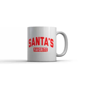 Santas Favorite Mug Funny Sarcastic Christmas Hilarious Gift  Coffee Cup - 11oz Funny Coffee Mugs Ceramic Printed Drinkware Cup