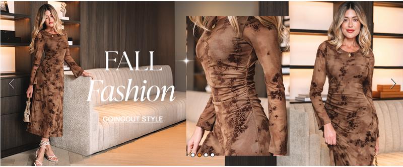 ZESICA Women's Long Sleeve Floral Bodycon Dress 2026 Spring Fall Ruched Mesh Wedding Guest Cocktail Party Maxi Dresses