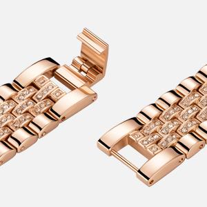 Missair Luxury Watch Band for Apple Watch Series 10-1 SE - Women's Metal Replacement Bands Bling Diamond Wristband Strap Wearable Accessories