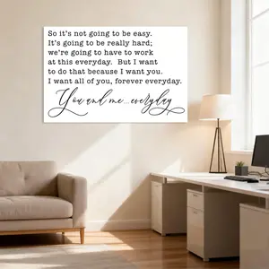 So It's Not Going To Be Easy Poster Canvas Festival Wall Decoration Printing Room Aesthetics Printing Modern Family Bedroom Aesthetics Canvas Decoration
