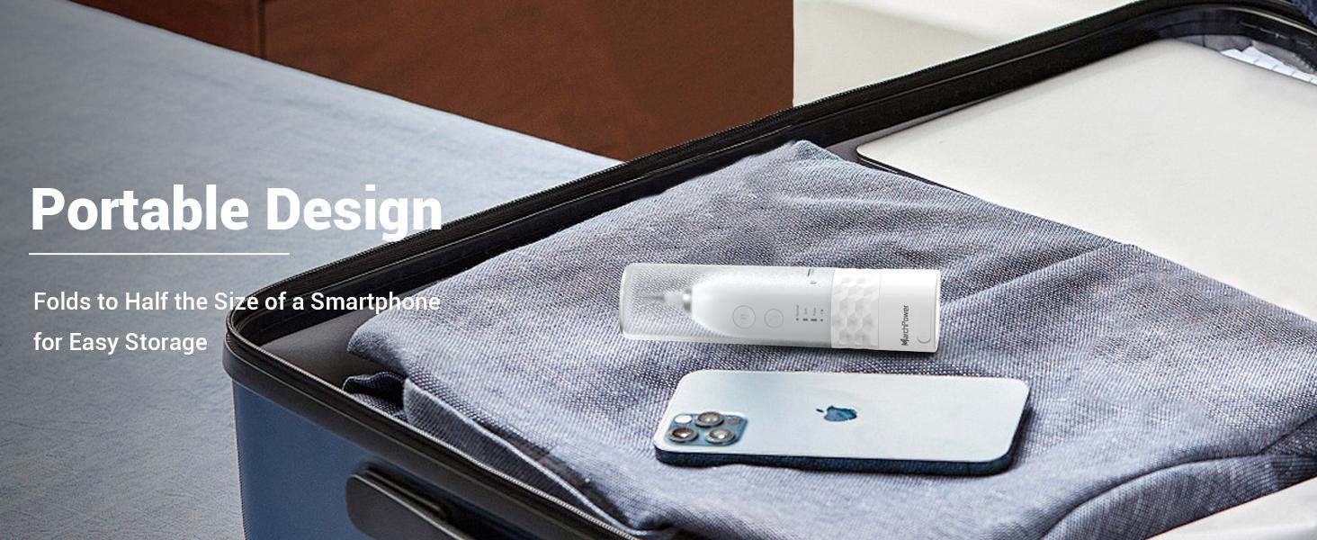 Portable Detachable Electric Toothbrush with Water Flosser, Washing & Care 2-in-1, Wireless Water Flosser Tooth Cleaning Kit 2.0, Combo IPX7 Waterproof Rechargeable Oral Irrigator, Suitable for Family Travel, Oral Health Gift Recommendation