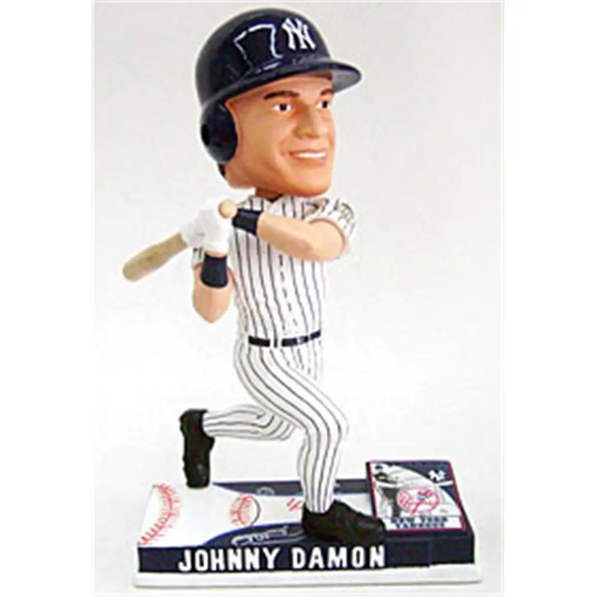 Johnny Damon Yankees On-Field Bobblehead - 212 MAIN Hand-Painted Limited-Edition Numbered Set, Forever Collectibles Tribute