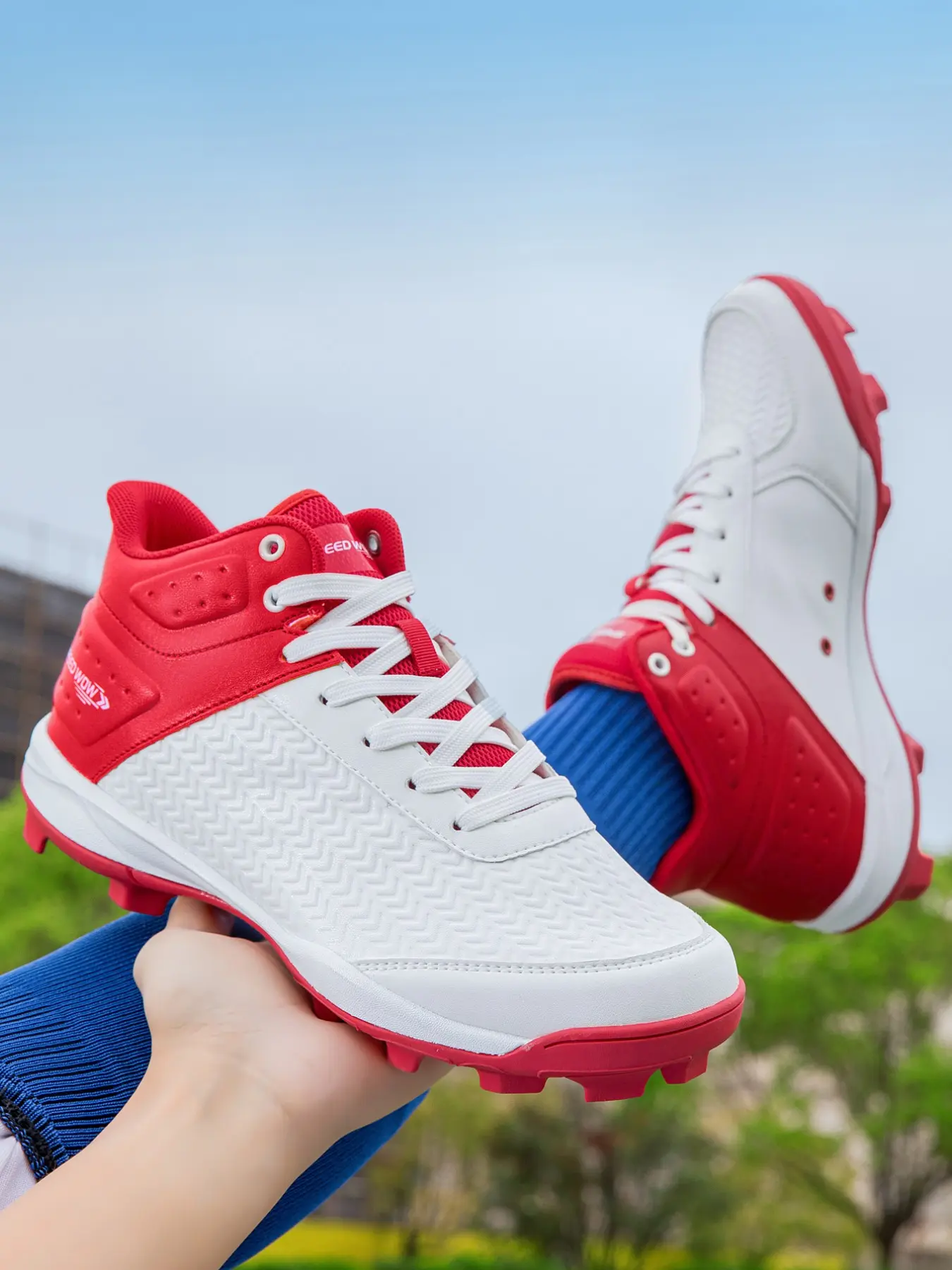 Professional Baseball Shoes, Breathable Lightweight Sports Cleats Turf Shoes, Non-Slip Training Athletic Shoes for Men and Women, Adult and Teenage Baseball Gear