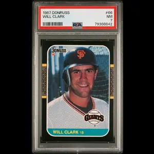 1987 PSA NM 7 Donruss Will Clark #66