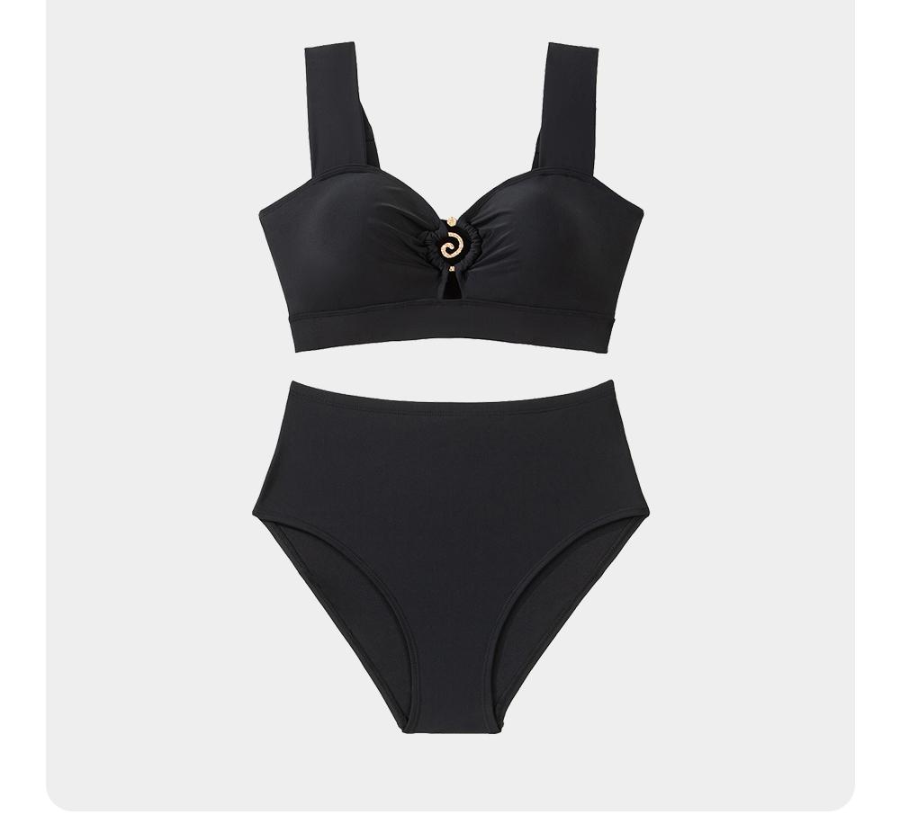 Aleumdr Women's Bikini Set High Waisted 2 Piece Swimsuit Sweatheart Neck Bathing Suit Tummy Control Swim Suit SpringStatements