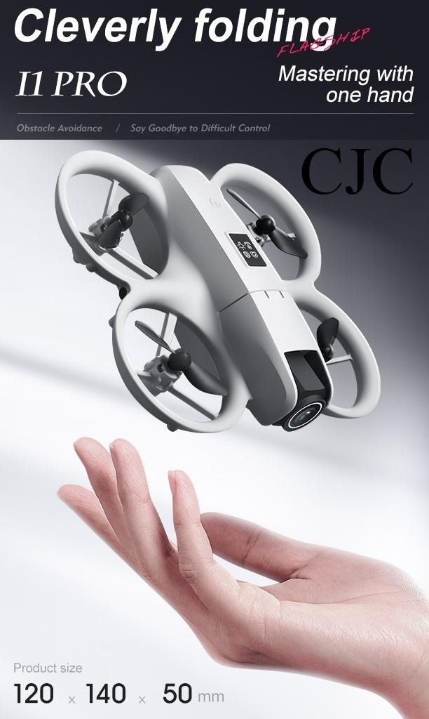 CJC i1 PRO Mini Drone for Kids & Adults HD Dual Camera Obstacle Avoidance 360° Flip 10min Flight Time Perfect for Novices Over 4 Years Old Christmas Gift Stable Hover