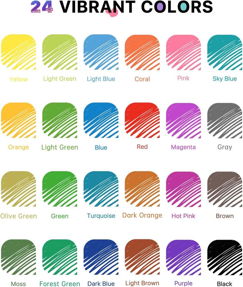 Four Candies 0.7mm Erasable Gel Pens 24/18/12Colors Retractable Fine Point  Pens with Eraser for Everyday Use & Educational Purposes, for planner, students, teachers, nurses and artists, magical pen, HolidayHaul,fun desk supplies,office accessories