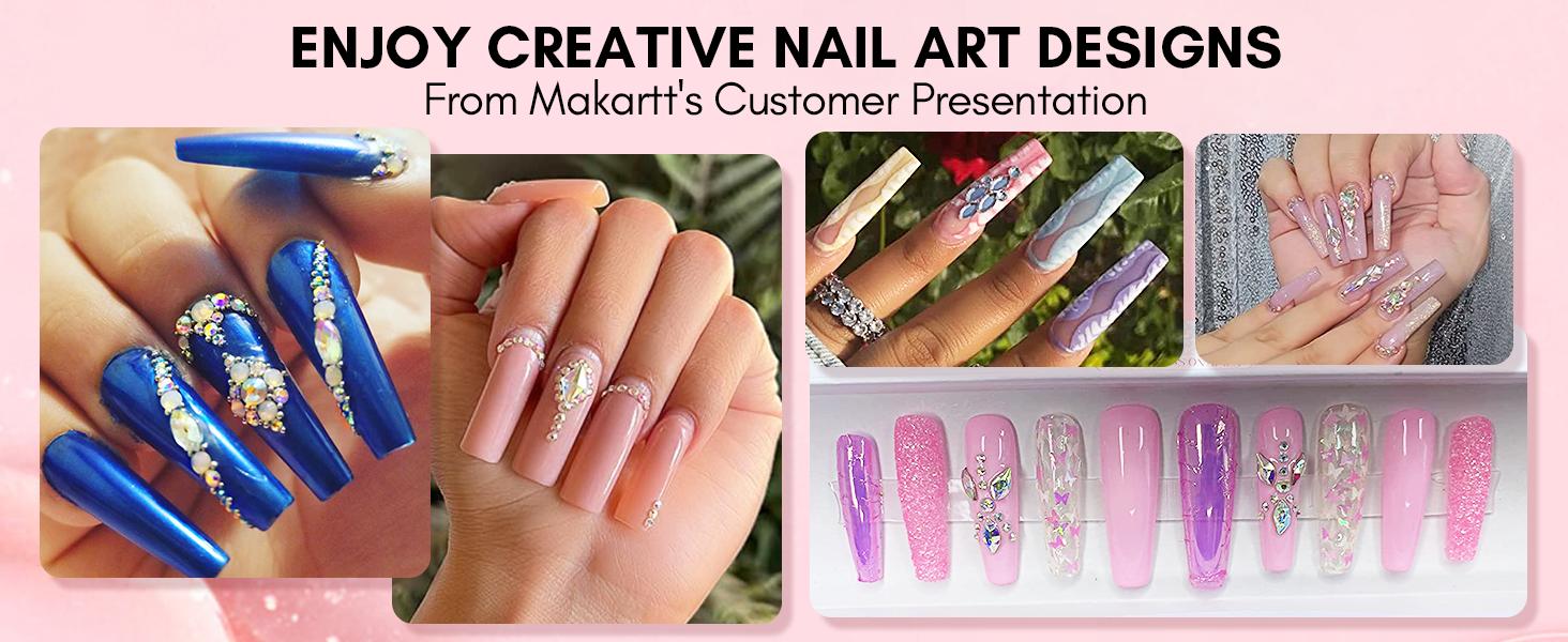 Makartt Nail Rhinestone Glue Set, Gel Nail Glue for Rhinestones for 3D Design Super Strong Adhesive Nail Gem Glue for Valentine's Day Nail Art Jewel Crystal Beads Diamonds 15ml&8ml Cured Need Nail Care Nail Polish Makartt Nail Rhinestone Glue Set, Gel Nail Glue for Rhinestones for 3D Design Super Strong Adhesive Nail Gem Glue for Valentine's Day Nail Art Jewel Crystal Beads Diamonds 15ml&8ml Cured Need Nail Care Nail Polish