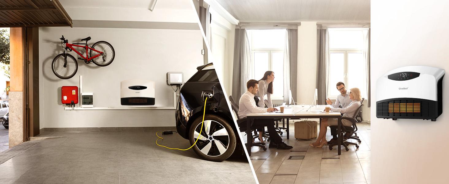 GiveBest Electric Wall Heater with WiFi and Remote Control, Floor or Wall Mounted Heater, Large Room Coverage, 3 Heating Modes, 1500W Fast Heating Space with Thermostat for Indoor Room Use GiveBest Electric Wall Heater with WiFi and Remote Control, Floor or Wall Mounted Heater, Large Room Coverage, 3 Heating Modes, 1500W Fast Heating Space with Thermostat for Indoor Room Use