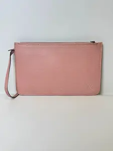 Pre-owned Louis Vuitton Leather Small Leather Goods MM POUCHES Pink Epi