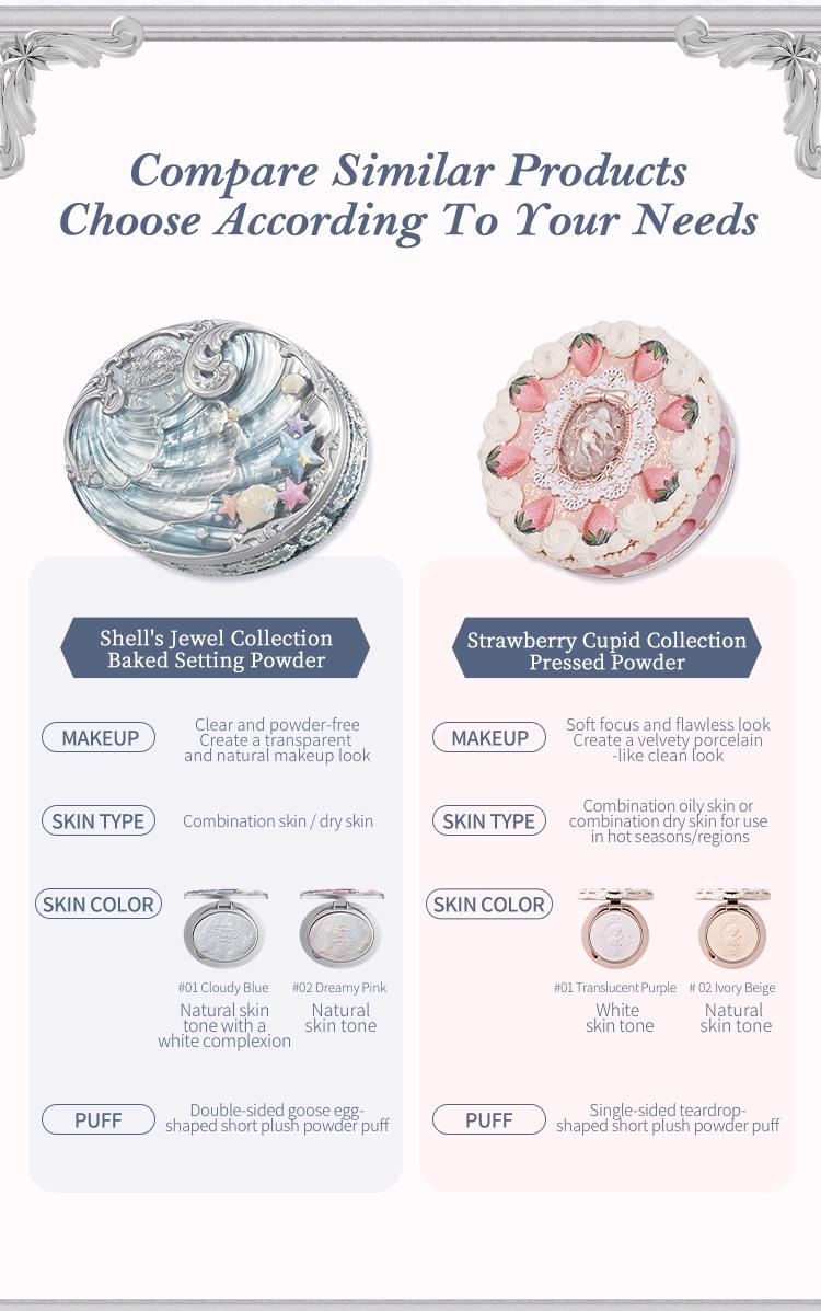 Flower Knows Shell's Jewel Collection Baked Powder, oil control, instantly blurs pores, dealsforyoudays