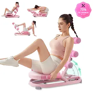 Ab Machine/Ab Workout Equipment, Spring Design,Leg Lift/waist Twist, Silent Anti-slip Base, Essential for Home Gym sport Foldable workout machine folding