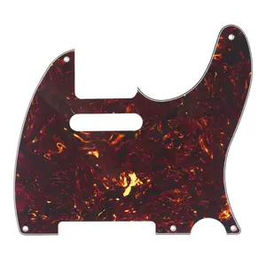 5-Hole Telecaster Pickguard - 4-Ply Brown Tortoise