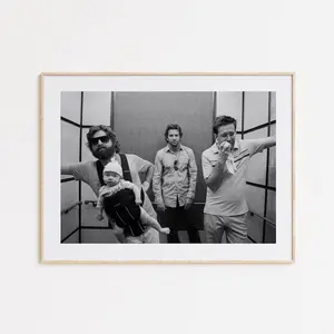 The Hangover Poster, Black and White Wall Art, Vintage Photograph Prints, Home Decor