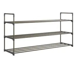 Home-Complete Shoe Storage Rack 3-Tier Shoe Organizer