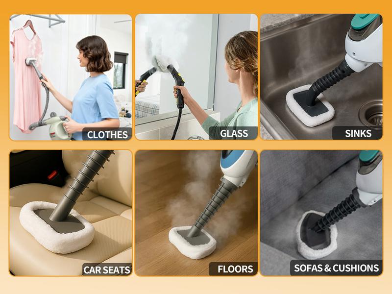 12Pack Universal Microfiber Cloths for Handheld Steam Cleaner For Bissell Pursteam Wagner Spraytech Reusable Washable Steam Cloth Accessories