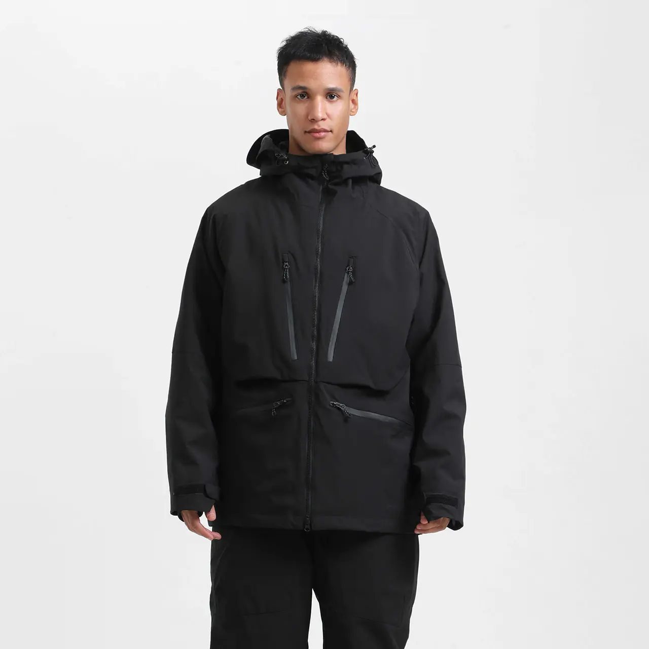 GSou Snow Men's Waterproof, Insulated, Breathable Loose-Fit Snow Jacket for Skiing, Snowboarding, Hiking & Light Outdoor Winter Sports (GS-2596)