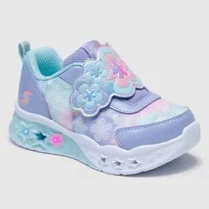 S Sport by Skechers Toddler Leah Light-Up Sneakers - Flower & Sparkle Design