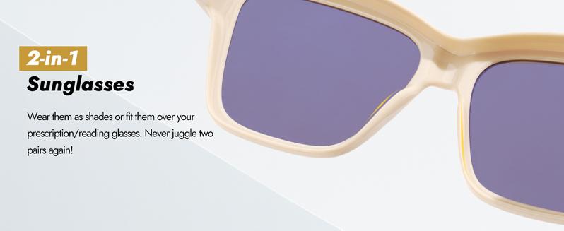 Meeloog Fit Over Sunglasses for Women Polarized Stylish Cateye Shades Go Over Glass Women for Driving Large ST0065