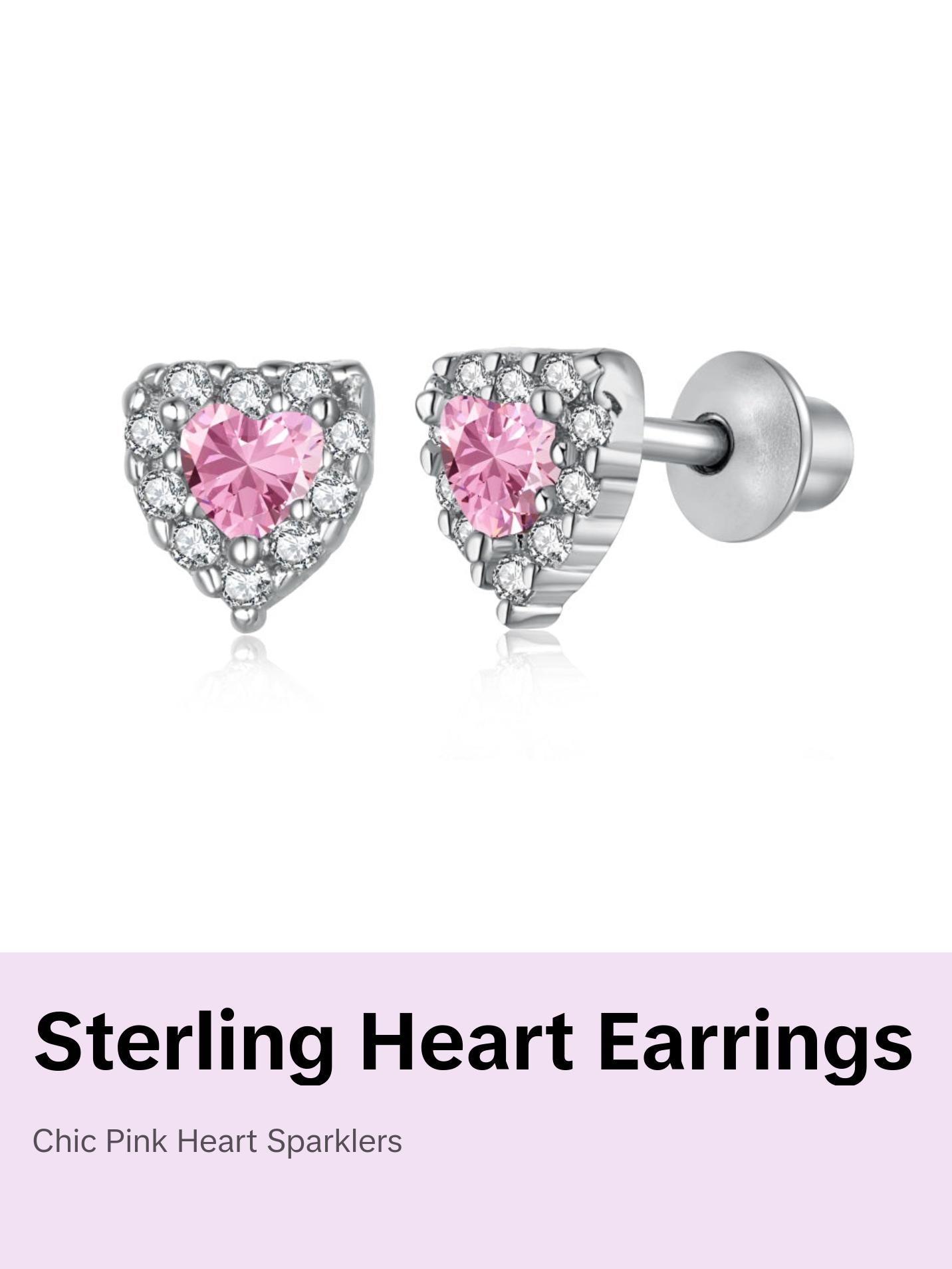 Cecilia Stud Earrings in 925 Sterling Silver