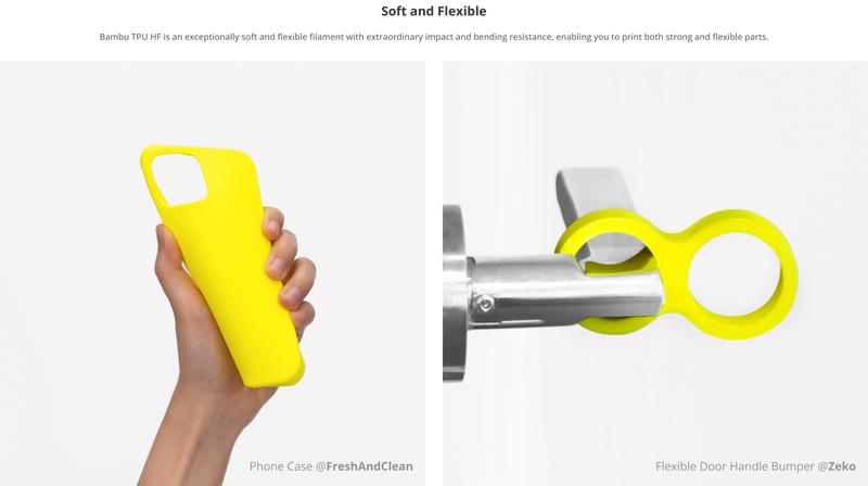Bambu Lab TPU 95A HF, 3D Printing Filament and Materials