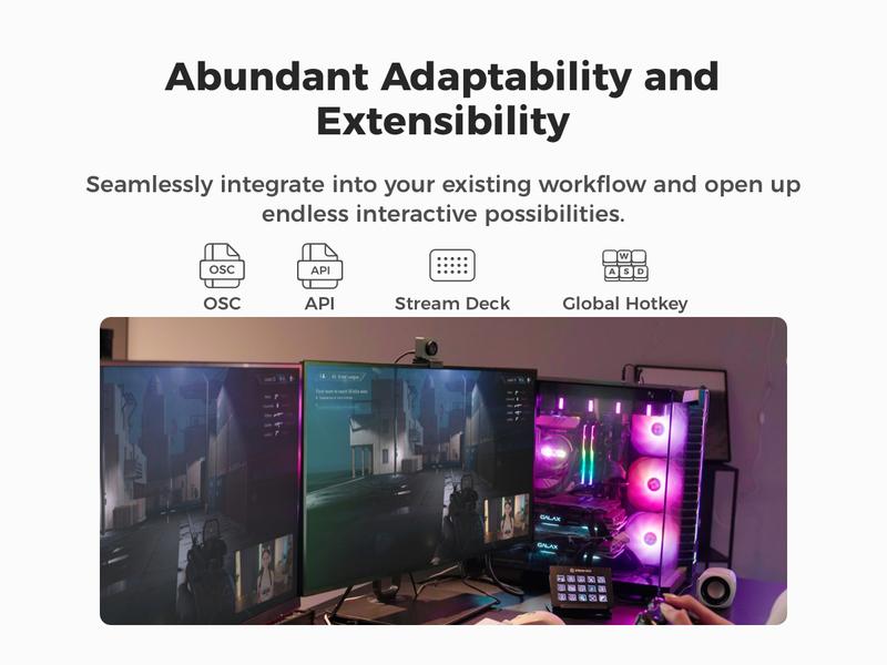 【NEW!!!】OBSBOT MEET 2 - AI-Powered 4K Webcam, AI Framing & Autofocus, Webcam with Microphone, Background Bokeh, 60 FPS, HDR Low-Light Correction, Beauty Mode, Webcam for PC, Streaming, Conference, Gaming, etc.