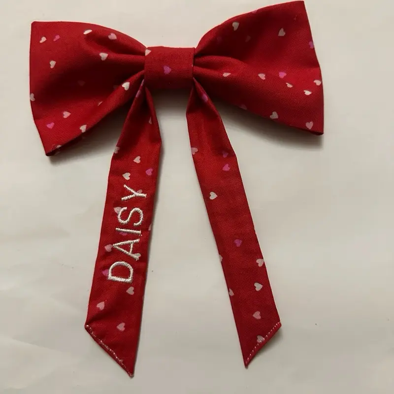 Valentines Day Custom name Hair Bow