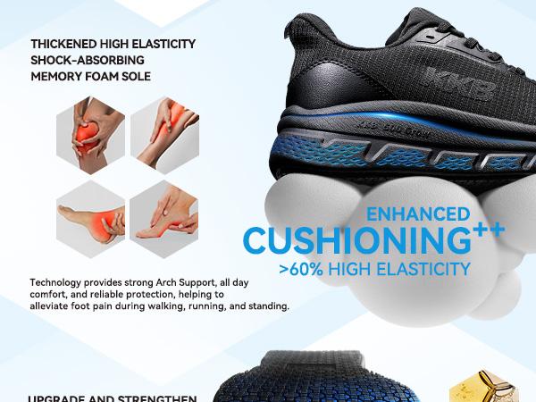 【2026 Recién llegado】Oil-Safe Grip Non Slip Work Shoes Women Slip Resistant Work Shoes for Women,Slip-On Waterproof Walking Shoes for Standing All Day in Nursing Kitchen Restaurant Arch Support Lightweight Black Women Footwear Girl