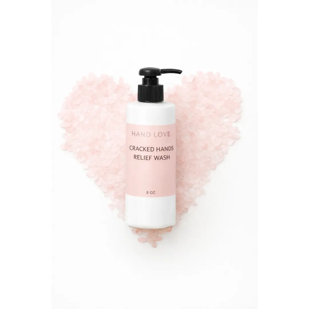 Cracked Hands Relief Wash – Gentle Moisturizing Hand Cleanser for Dry, Cracked Skin Jojoba Sensitive Nourishing Hydrating Moisturizer Moisture