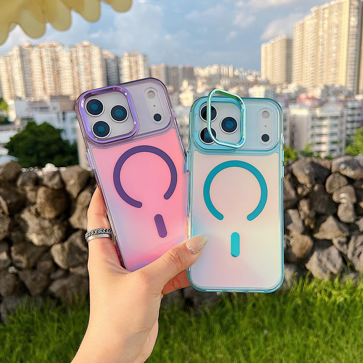 For iPhone 17 Pro Max/17 Air 16 15 Pro Max 14 13Pro/Plus Case Luxury Soft TPU Slim Translucent Matte Magnetic Wireless Charging Shockproof Cover