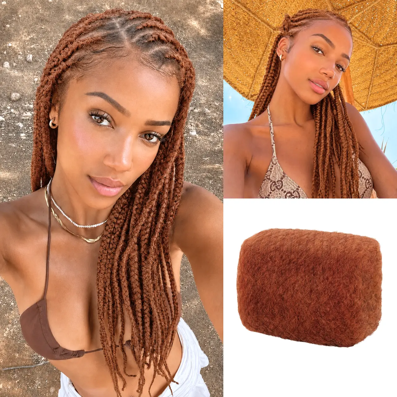 THE FOX Afro Kinky Bulk Human Hair — 100% Natural Remy Real Human Hair, No Smell, No Shedding, No Tangles. 1/3/5 Packs for Box Braids, Knotless Braids, Faux Locs, Dreadlocks & Crochet. 14-24 Inch, Multiple Colors, Summer Ready., Premium Human Hair, Kinky