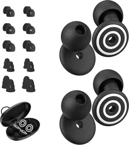 2 Pairs Ear Plugs for Sleeping Noise Reduction, Earplugs for Noise Cancelling, High Fidelity Hearing Protection Ear Plugs for Sleep, Work, Noise Sensitivity, Study, Snoring 30-35dB