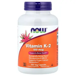 NOW Foods Vitamin K-2, 100 mcg, 250 Veg Capsules NOW Foods Vitamin K-2, 100 mcg, 250 Veg Capsules