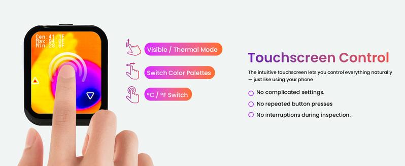 Small Thermal Imaging Camera for Beginner – Mini Thermal Imager for Home Inspection, Infrared Hidden Camera Detector Gadget 80×60 IR Resolution