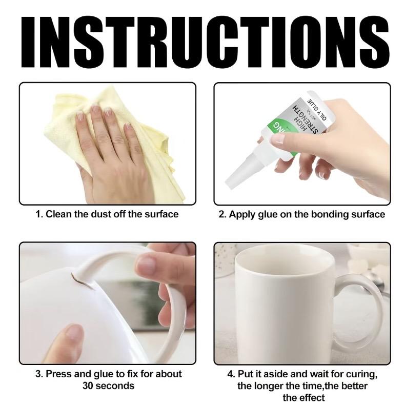 Upgrade to Large Capacity Welding High Strength Oily Glue,Universal Super Glue,Strong Plastic Glue Fast Repair and Curing for Metals, Plastics,with Anti Clog Cap,Strong Adhesive Waterproof Adhesive for Faux Leather,Metals,Wood,Plastics,Rubber