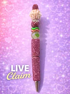 Live Claim- Rhinestone Beaded Pen (STYLE 14)