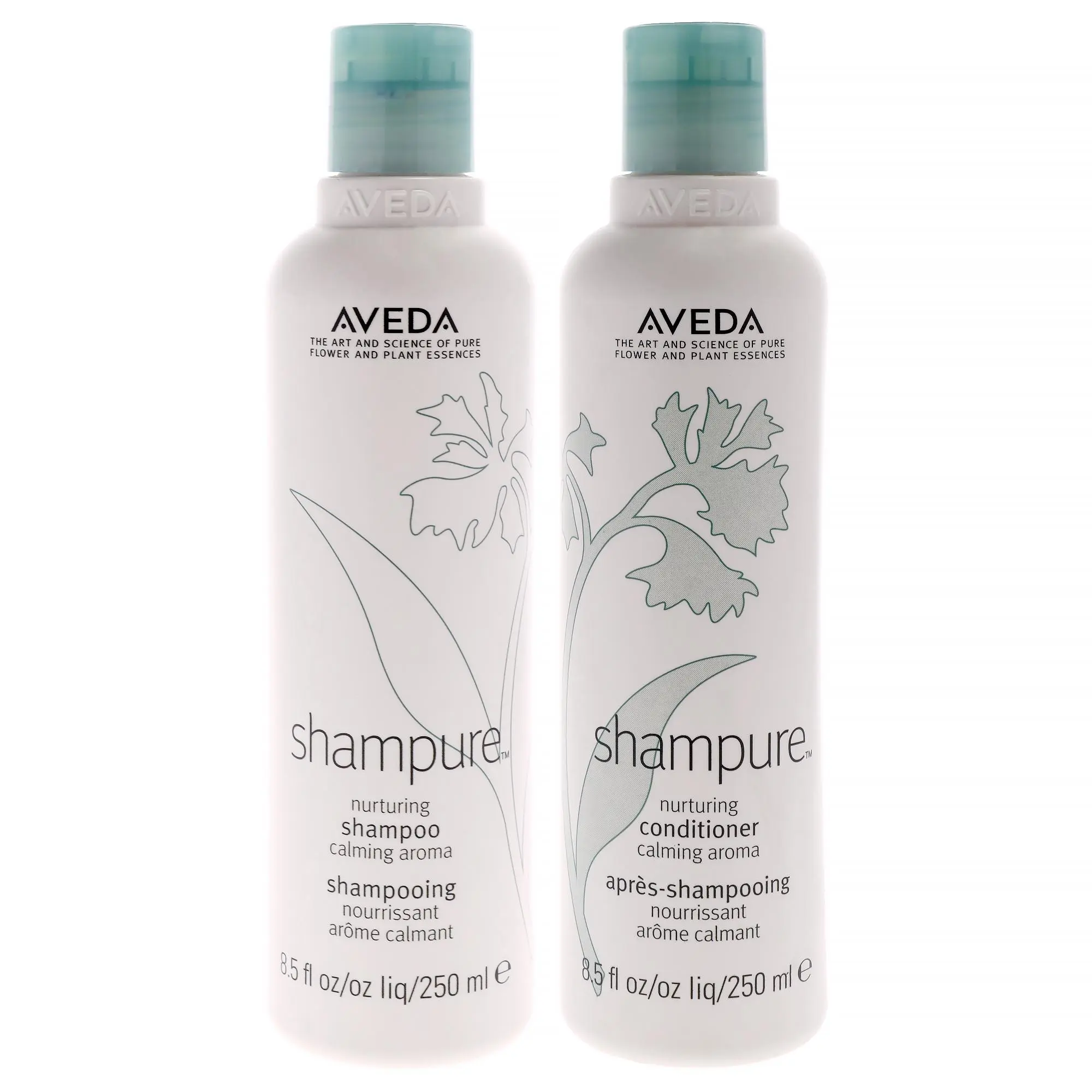 Shampure Kit by Aveda for Unisex - 2 Pc Kit 8.5oz Shampoo, 8.5oz Conditioner