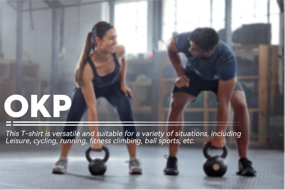 OKP Five Pack Men's Highly Elastic Moisture-Wicking T-shirt Soft, Quick-Drying, Breathable Sports Solid Color Short-Sleeved Round Neck Running Fitness Lightweight Top, Four Seasons gym wear cycling Athletic Workout Clothing SpringStatements