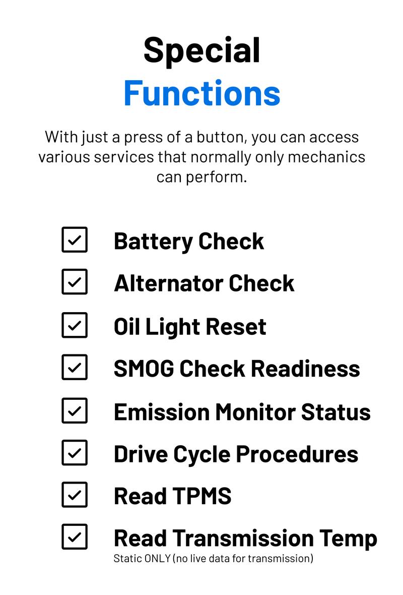 Innova 1000 Bluetooth OBD2 Scanner - Check Engine ABS SRS Live Data - No Subscriptions - Free Updates - Compatible with Most Vehicles Car Diagnostic Tool